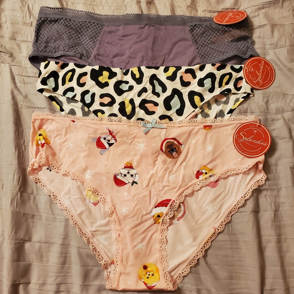 Splendies 3 pack of Panties size 2X NWT